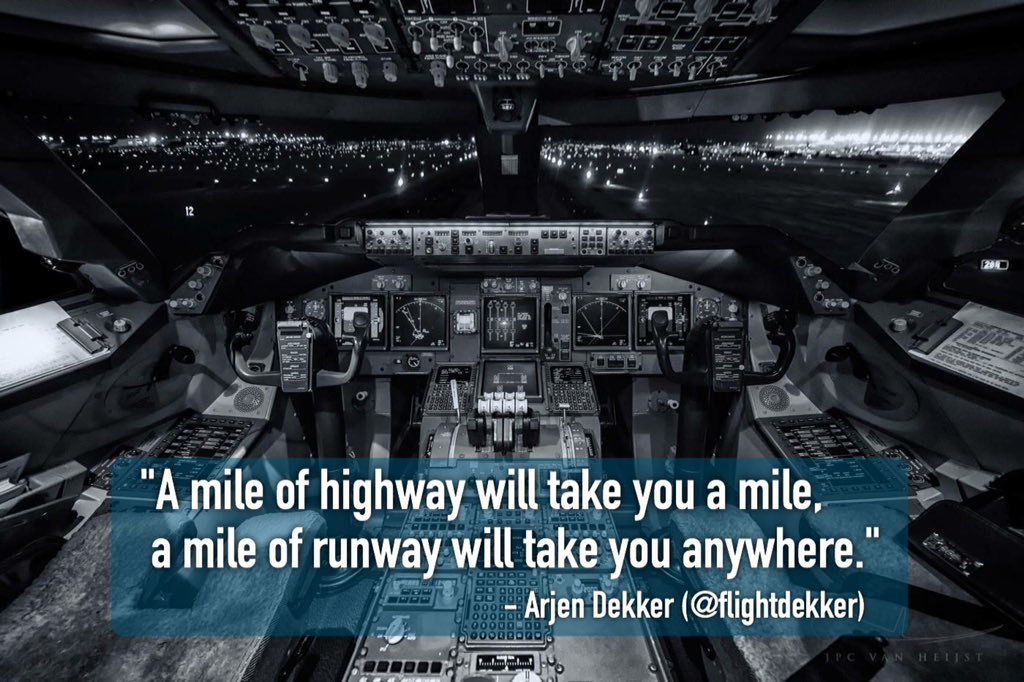 A mile of highway will take you a mile, a mile of runway will take you anywhere. Arjen Dekker, B747-400 Captain, EASA ATPL, aviation specialist, worldwide flying experience, Air Cargo/Air Freight, Passenger Transport, ACMI operations, Longhaul heavy jet, medium-range jet, special (military) OPS, private and executive business jet flights.